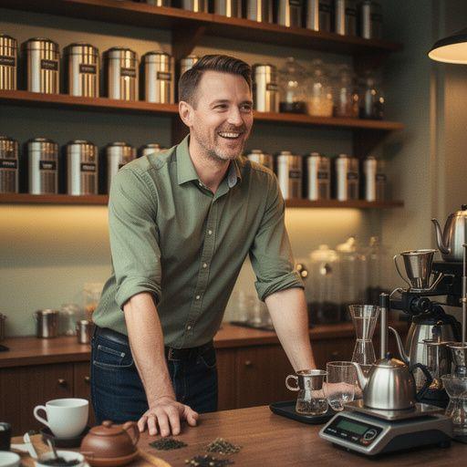 Šilto arbatos gėrimo lašai krentantys į puodelį, vaizduojantys gaivinantį ir šildantį efektą.